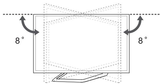 LG 55LA970V - Ajustar o ângulo da TV para seADEQUAR à sua perspectiva - 3