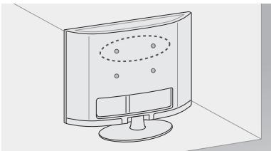 LG 55LA970V - Befestigen des TV-Gerätes an einer Wand - 1