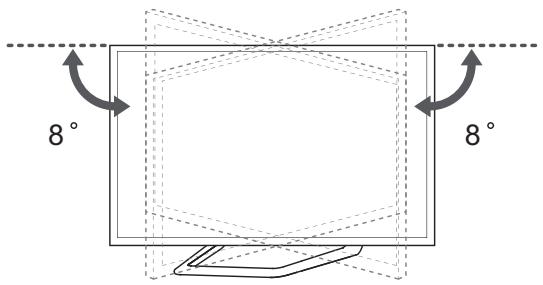 LG 55LA970V - Adjusting the angle of the TV to suit view - 3