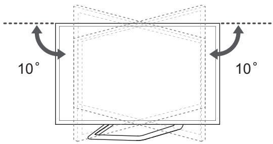 LG 55LA970V - Einstellen des Fernsehgerätes für einen optimalen Blickwinkel - 2