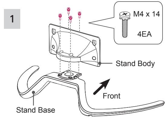 LG 55LA970V - Attaching the stand - 1
