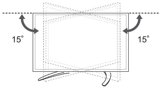 LG 55LA970V - Ajustement de l'angle de la TV afin de couvrir le meilleur angle de vue - 1