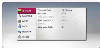 LG BP325 - Adjust the setup settings - 2
