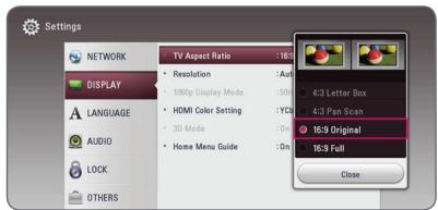 LG BP640 - Adjust the Setup Settings - 4