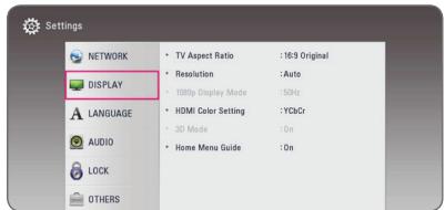 LG BP640 - Adjust the Setup Settings - 2