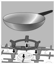 BOSCH PCQ 715 B80E - Additional wok pan support Wok pan - 1
