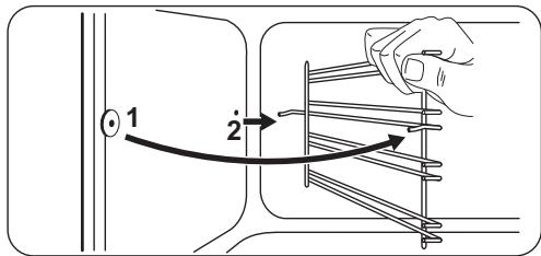 FAURE FCM6565PXA - Retrait des supports de grille - 3