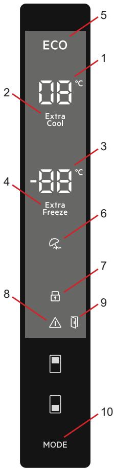 AEG-ELECTROLUX RCB736D3MX  -  RCB736D5MB -  RCB736D5MX - Kijelzö-és verzérlöpanel - 1