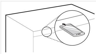LG GBB567PZCMB - GBB567PZCZB - Panneau d'affichage à l'intérieur de la porte du réfrigérateur - 1