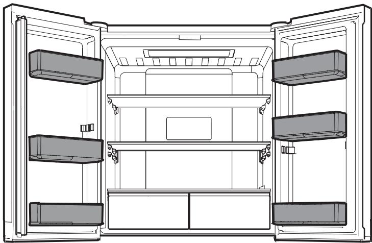 WHIRLPOOL WQ9 E1L - Saldytuvo déklai durelèse - 1