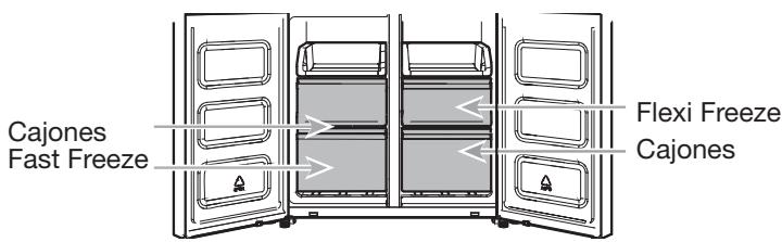 WHIRLPOOL WQ9 E1L - Cajones del congelador - 1