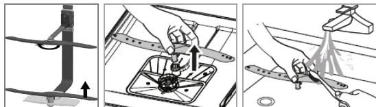 BOMANN GSP 7410 - Cleaning the spray arms - 1
