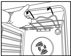 WHIRLPOOL AKP 460/IX - A FELSO FUTOELEM MOZGATASA (CSAK BIZONYOS MODELLEKNEL) - 2