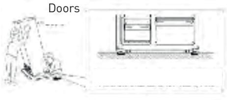 VALBERG SBS 529 WD F X742C  -  SBS 529 WD E X742C - Levelling and stabilizing the refrigerator - 1