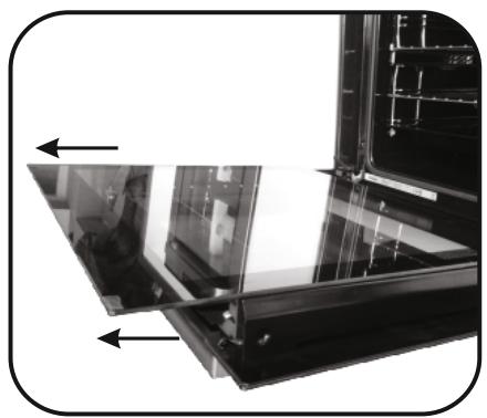 HOOVER HOT3161BI/E - REMOVAL AND CLEANING OF THE GLASS DOOR - 2