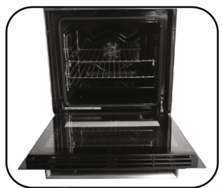 HOOVER HOT3161BI/E - REMOVAL AND CLEANING OF THE GLASS DOOR - 1