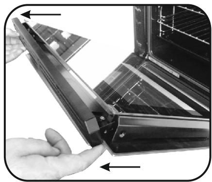 HOOVER HOT3161BI/E - REMOVAL AND CLEANING OF THE GLASS DOOR - 7