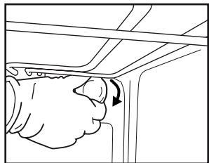 WHIRLPOOL AKP 452/IX - To replace the rear lamp (if present): - 2