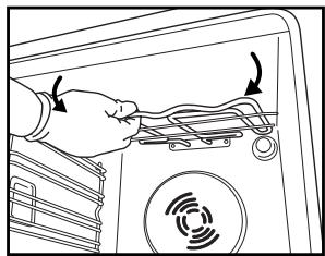 WHIRLPOOL AKZM 765/IX - MOVING THE TOP HEATING ELEMENT (SOME MODELS ONLY) - 3