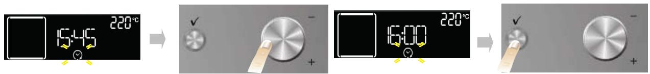 WHIRLPOOL AKZM 765/IX - SETTING END OF COOKING TIME / DELAYED START - 1