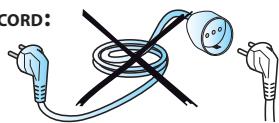 WHIRLPOOL MW 4200/IX - DO NOT USE EXTENSION CORD: - 1