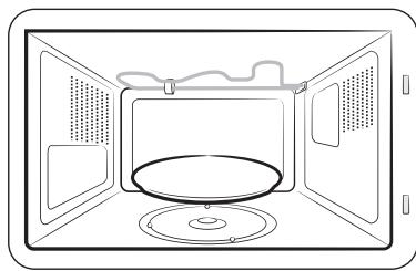 SAMSUNG MG30T5018UW - Utilisation du plat croustilleur (modèles MG28F303TC*, MG28F303TJ*, MG28F304TC* et MG28F304TJ* uniquement) - 1