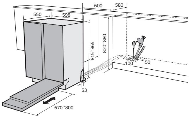 SAMSUNG DW60M6070IB - SCHRITT 1 AUSWAHL EINES GEEIGNETEN AUFSTELLUNGSORTS - 3