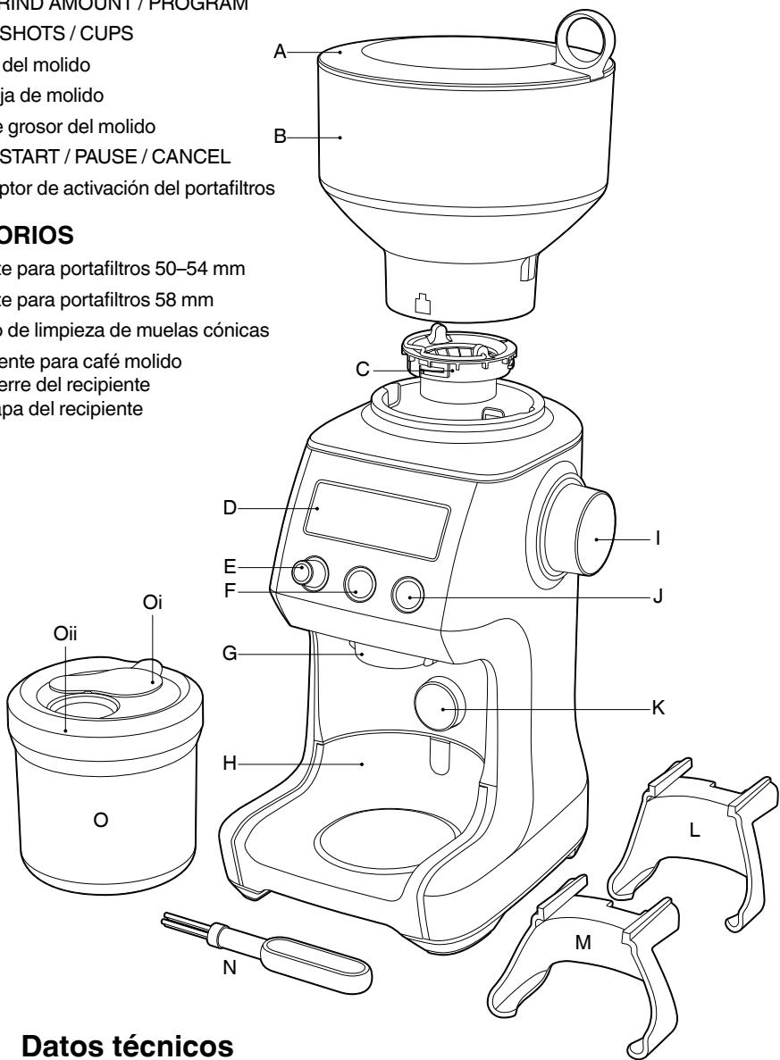SAGE MOULIN THE SMART GRINDER PRO - ACCESORIOS - 1
