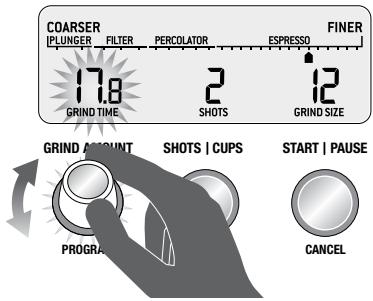 SAGE MOULIN THE SMART GRINDER PRO - Selezione del numero di erogazioni - 2