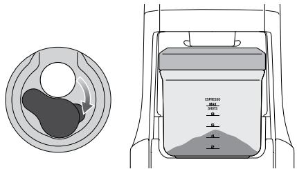 SAGE MOULIN THE SMART GRINDER PRO - MAHLEN IN EINEN KAFFEEBEHÄLTER ODER -FILTER SCHRITT 1: - 2