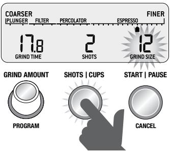 SAGE MOULIN THE SMART GRINDER PRO - Uw shots/kopjes selecteren - 1