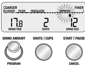 SAGE MOULIN THE SMART GRINDER PRO - Einstellung des Mahlgrads - 1