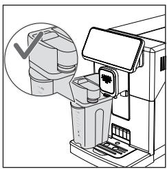 GAGGIA MAGENTA PRESTIGE - Inserting the milk carafe - 1