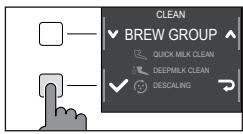 GAGGIA MAGENTA MILK - Cleaning the brew group with cleaning tablets for the removal of oily coffee residues - 2
