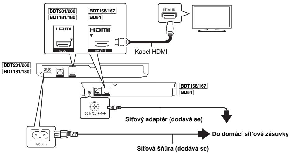 PANASONIC DMP-BDT280EG - KROK: Pripojení k TV - 1