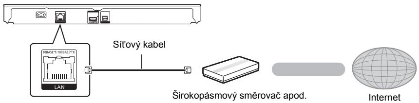 PANASONIC DMP-BDT381  -  DMP-BDT385EG - Pripojeni prostřednictvim sítového kabelu - 1