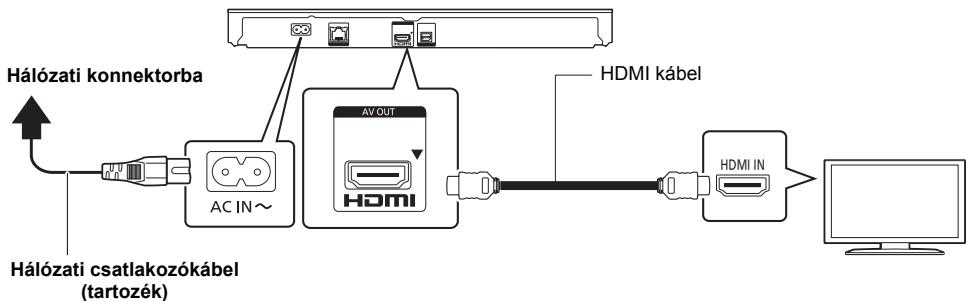 PANASONIC DMP-BDT381 - DMP-BDT385EG - LÉPÉS : TV csatlakoztatása - 1