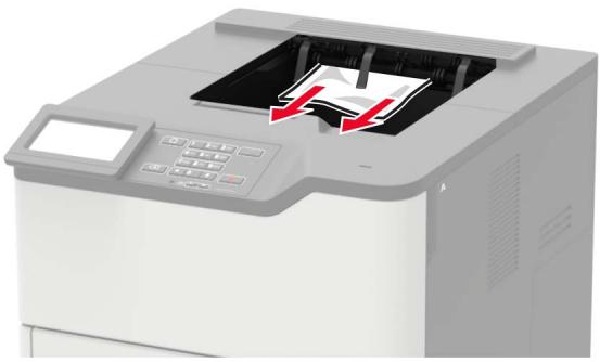 LEXMARK MS822DE - Bourrage papier dans le réceptacle standard - 1