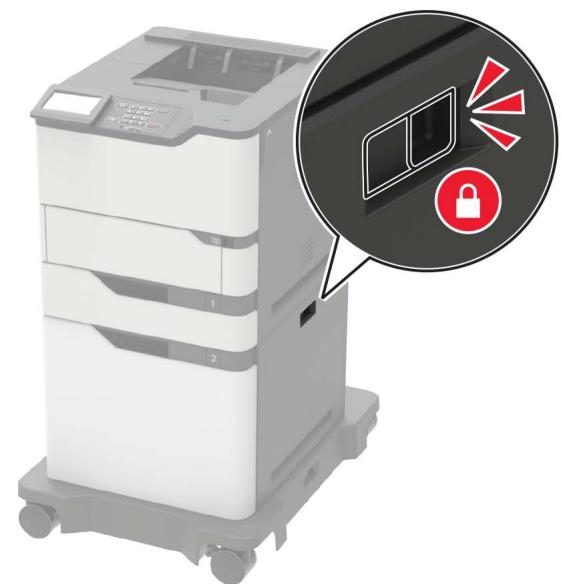 LEXMARK MS822DE - Installation du bac 2 100 feuilles - 7