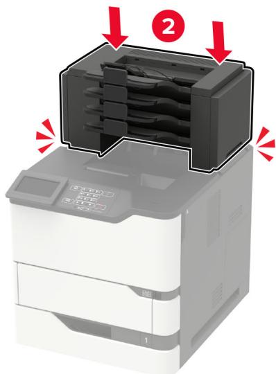 LEXMARK MS822DE - Installation de la boîte à lettres 4 réceptacles - 8