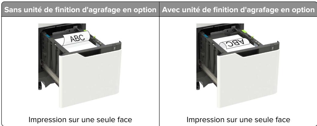 LEXMARK MS822DE - Chargement du papier au format A4, lettre, légal, oficio et folio - 6