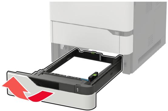 LEXMARK MS822DE - Bourrage papier dans les bacs - 1