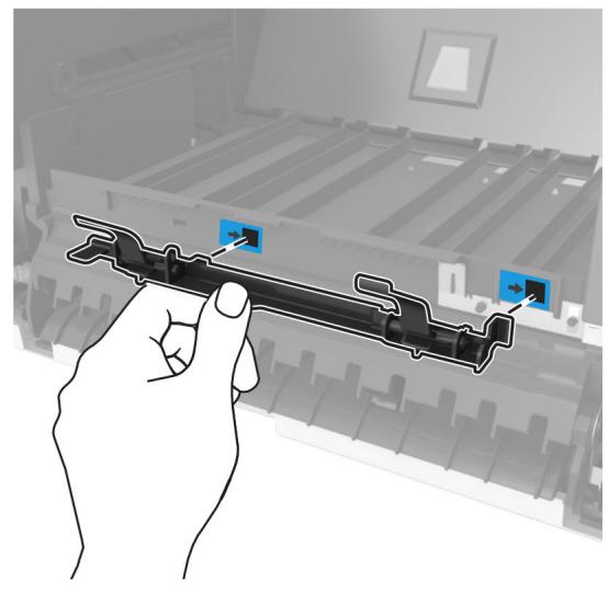 LEXMARK MS822DE - Installation du réceptacle supplémentaire ou du réceptacle d'extension grande capacité - 3