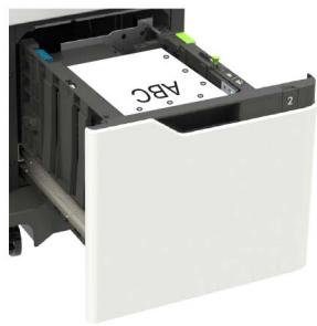 LEXMARK MS822DE - Sans unité de finition d'agrafage en option | avec unité de finition d'agrafage en option - 1