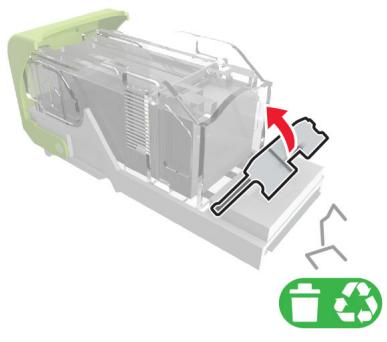 LEXMARK MS822DE - Bourrage d'agrafes dans le module d'agrafage et perforation - 5
