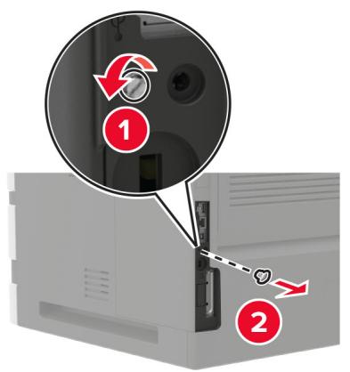 LEXMARK MS822DE - Installation d'une carte mémoire - 2