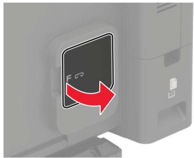 LEXMARK MS822DE - Remplacement de la cartouche d'agrafes dans le module d'agrafage et perforation - 1
