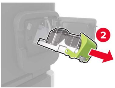 LEXMARK MS822DE - Remplacement de la cartouche d'agrafes dans l'unité de finition d'agrafage - 3
