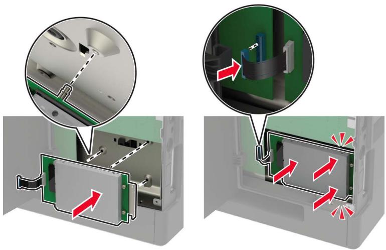 LEXMARK MS822DE - Installation d'un disque dur sur l'imprimante - 4