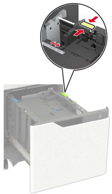LEXMARK MS822DE - Chargement du papier au format A4, lettre, légal, oficio et folio - 4